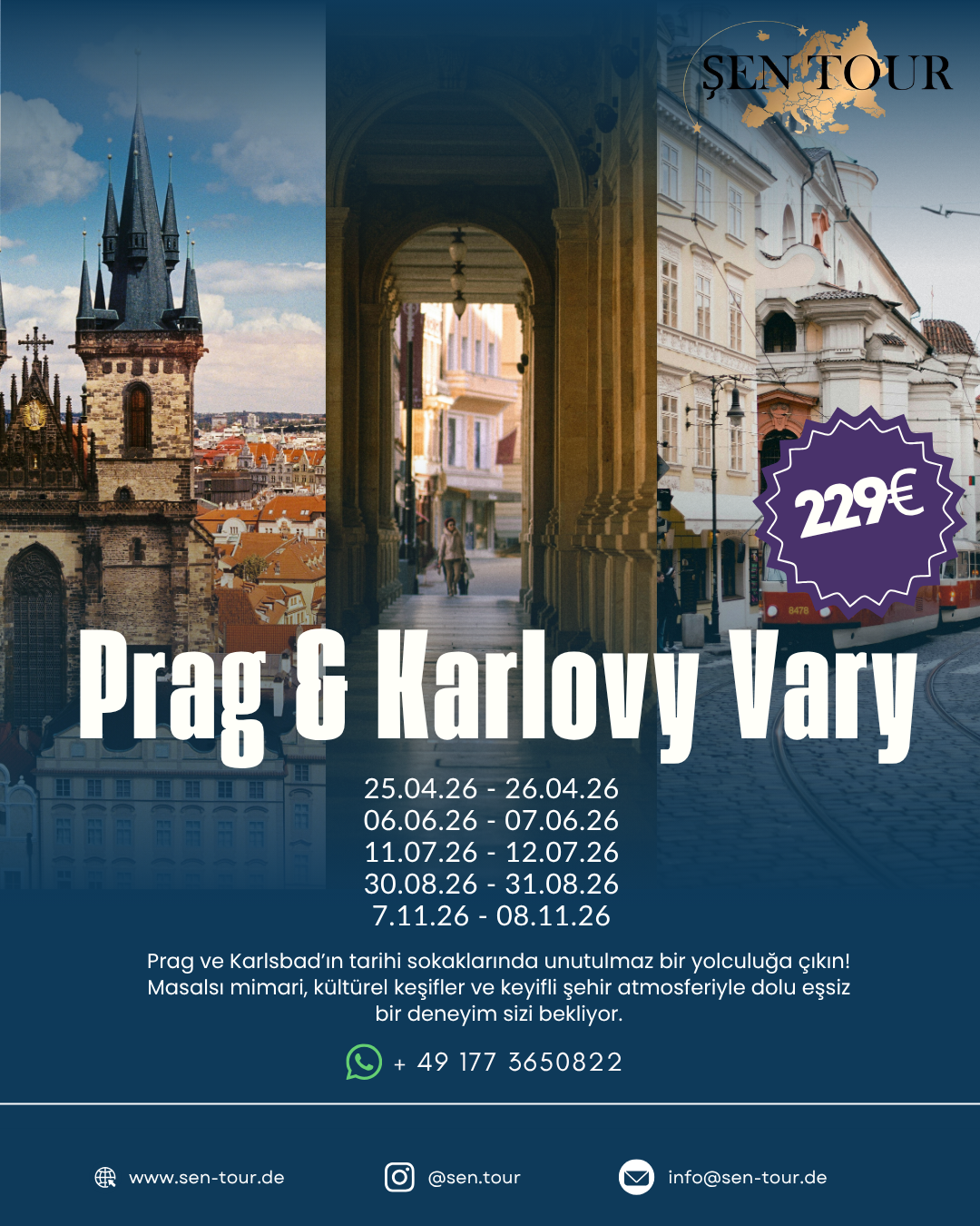 Şen Tour Prag & Karlovy Vary tur posteri